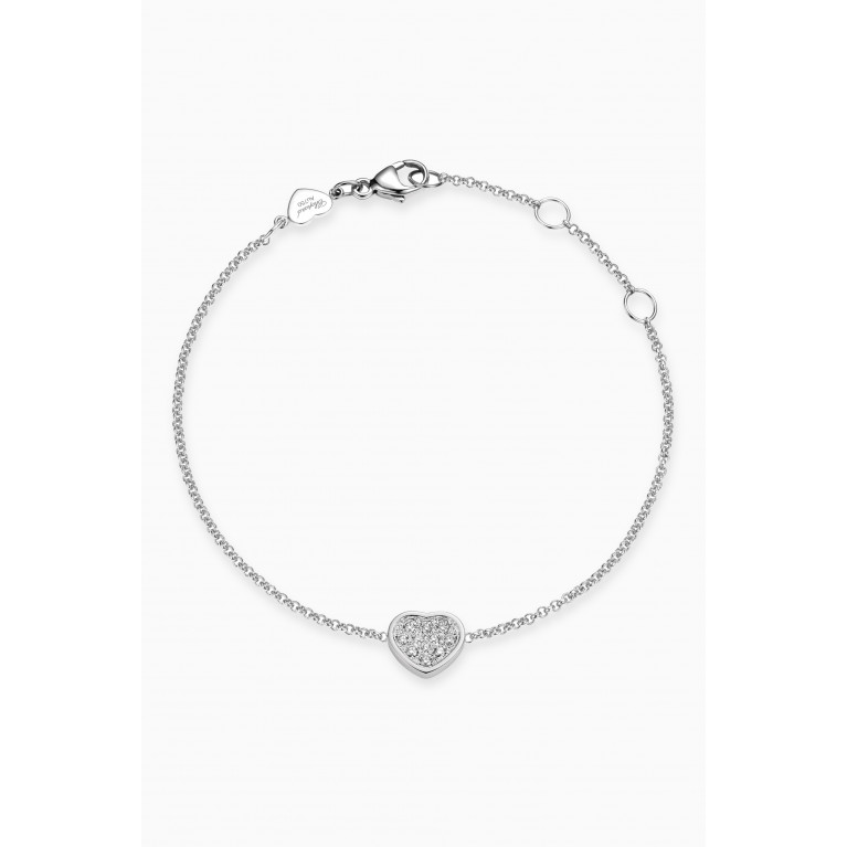 Chopard - My Happy Hearts Diamond Bracelet in 18kt White Gold