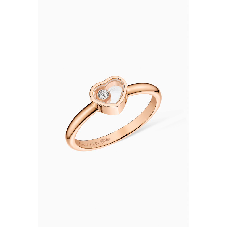 Chopard - My Happy Hearts Diamond Ring in 18kt Rose Gold