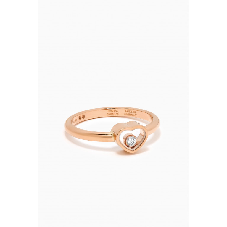 Chopard - My Happy Hearts Diamond Ring in 18kt Rose Gold