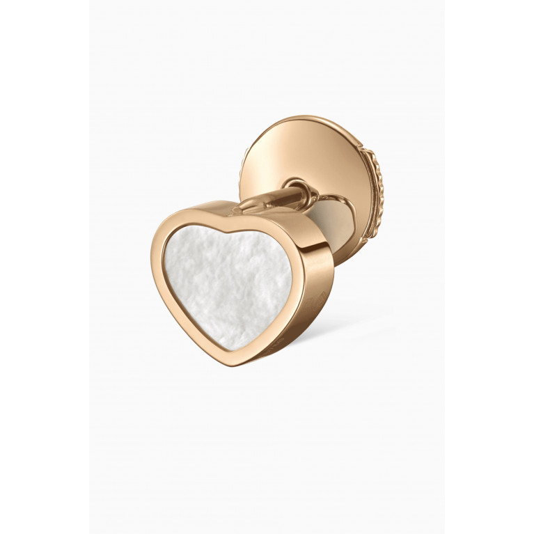 Chopard - My Happy Hearts Mother-of-Pearl Earring in 18kt Rose Gold