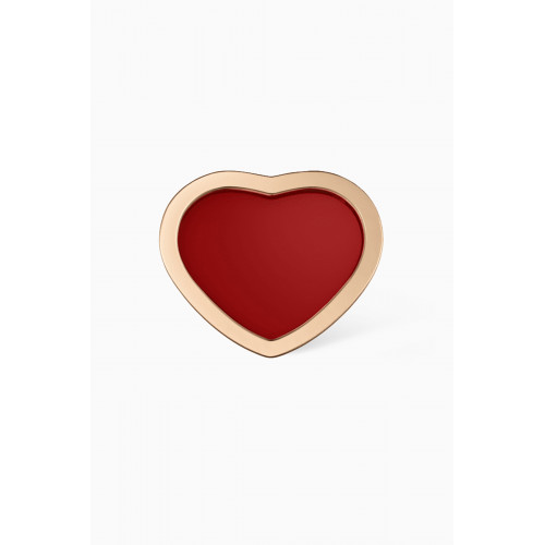Chopard - My Happy Hearts Carnelian Earring in 18kt Rose Gold