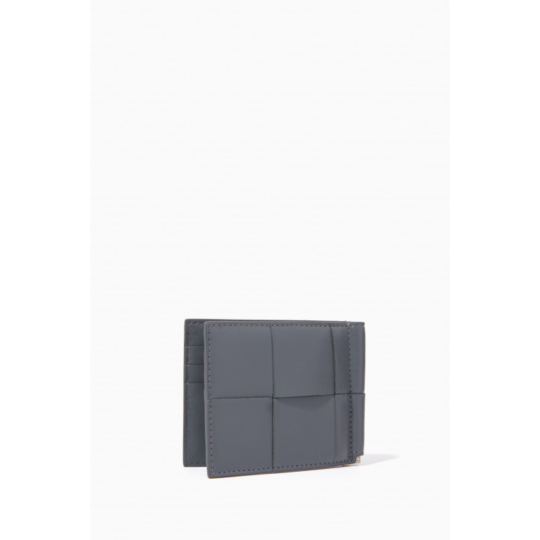 Bottega Veneta - Bill Clip Wallet in Intrecciato Urban Leather