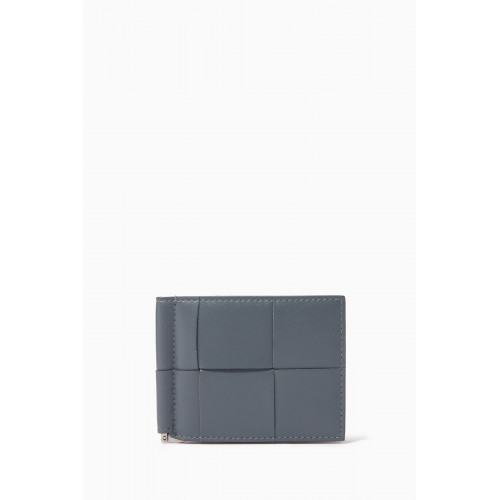 Bottega Veneta - Bill Clip Wallet in Intrecciato Urban Leather