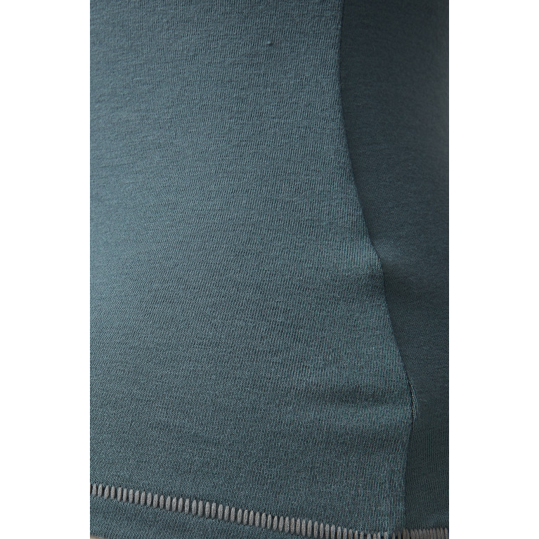 SKIMS - Fits Everybody Long Sleeve T-shirt in Cotton-jersey Blue