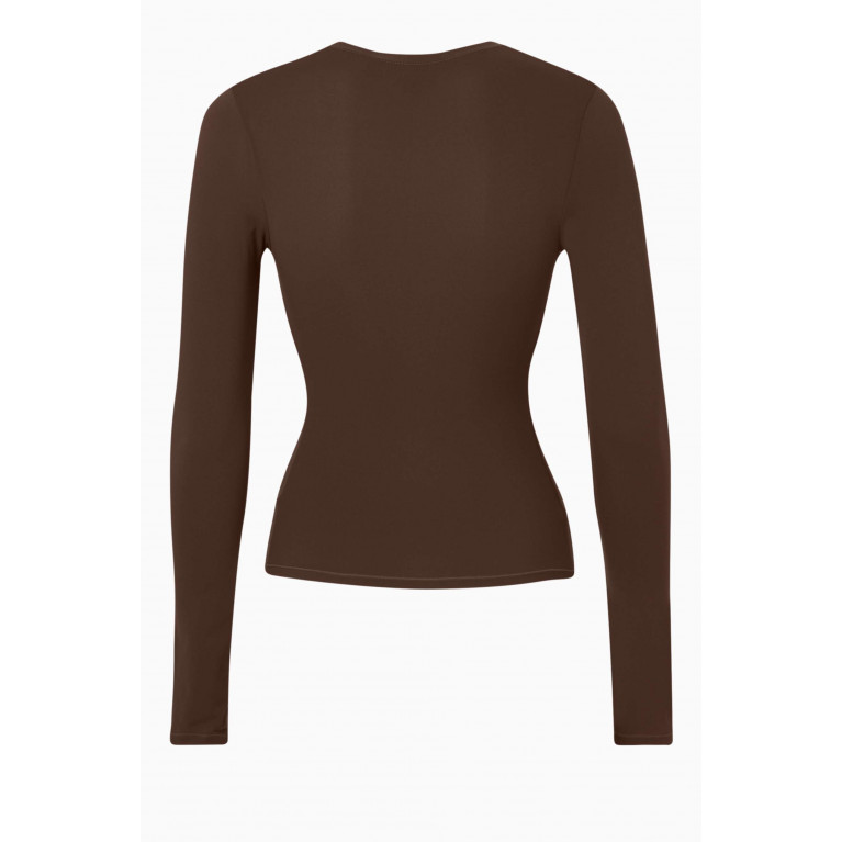 SKIMS - Fits Everybody Long Sleeve T-shirt COCOA
