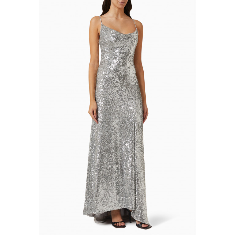 Simkhai - Finley Maxi Dress in Hammered-sequin