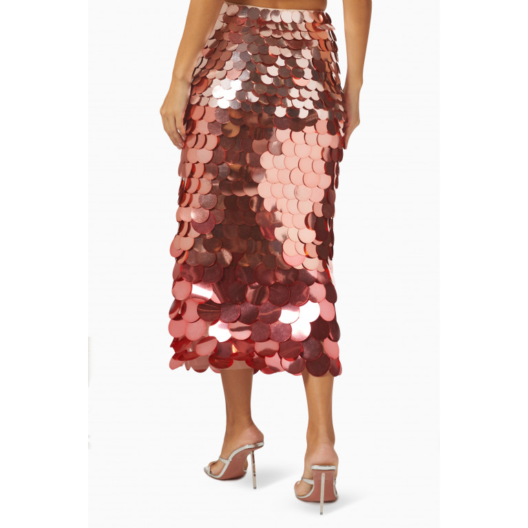 Simkhai - Elvira Midi Skirt in Sequinned Fabric