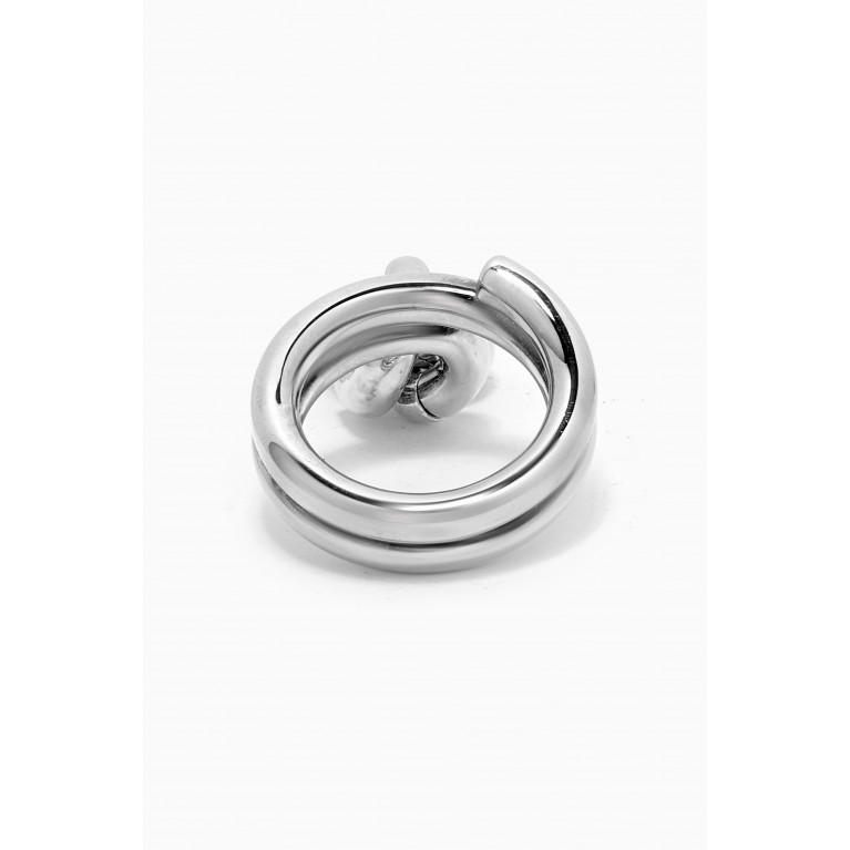 Bottega Veneta - Loop Ring in Silver & 18kt Gold-plated Silver