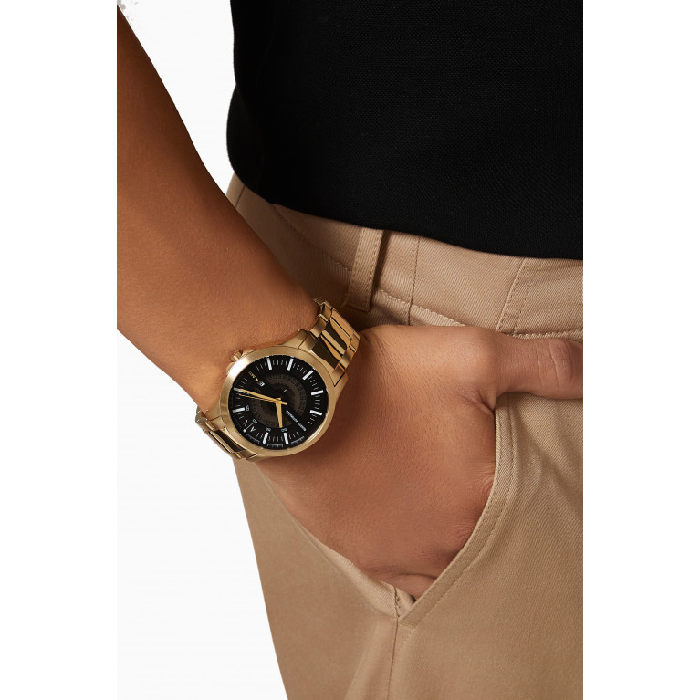Armani - Hampton Automatic Quartz Stainless Steel Watch, 46mm