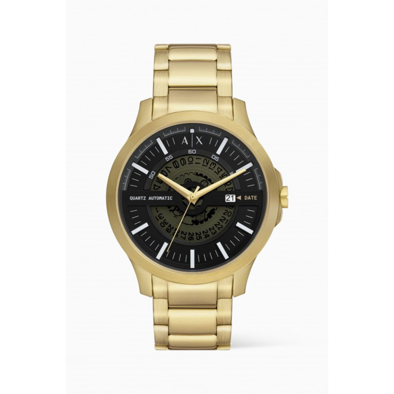 Armani - Hampton Automatic Quartz Stainless Steel Watch, 46mm