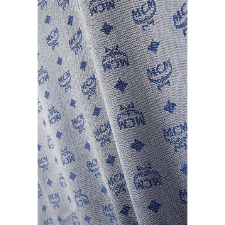 MCM - Monogram Shawl in Italian Silk & Wool Jacquard