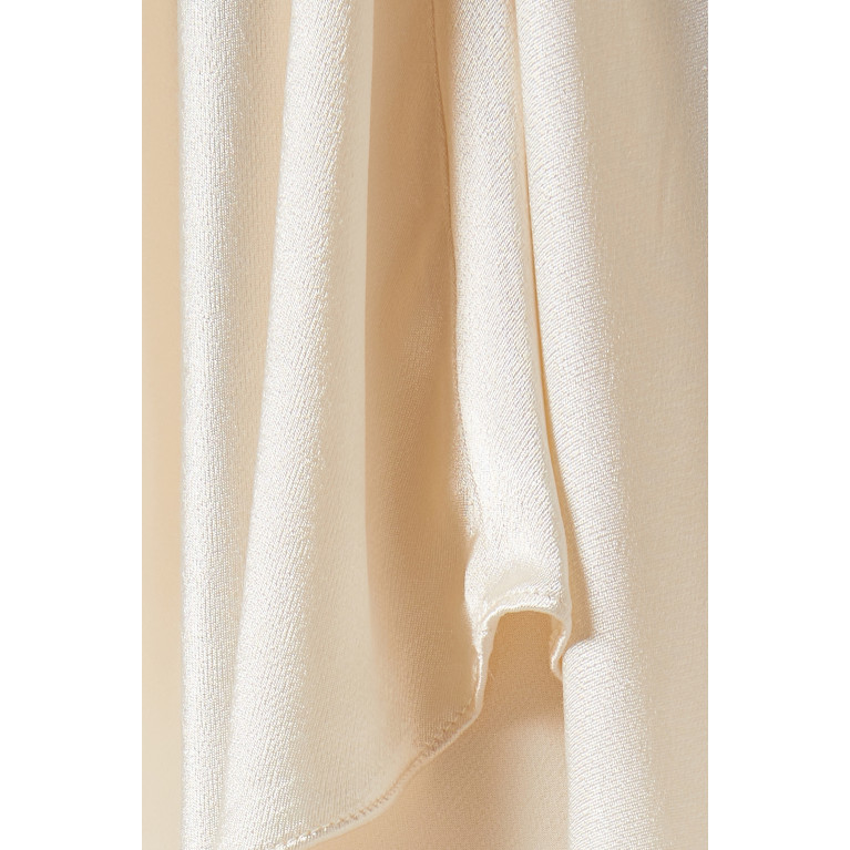 Shona Joy - La Lune Flutter Sleeve Maxi Dress in Satin