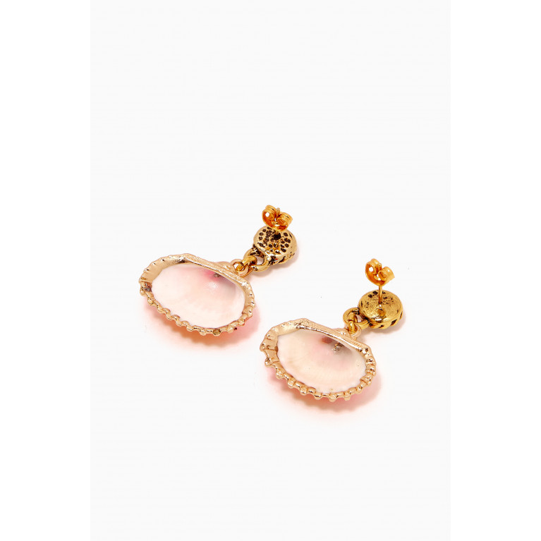 Mon Reve - Sunset Lover Drop Earrings in Gold-plated Brass