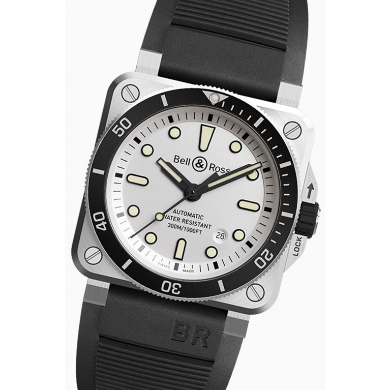 Bell & Ross - BR 03-92 Diver Automatic Mechanical Rubber Watch, 42mm