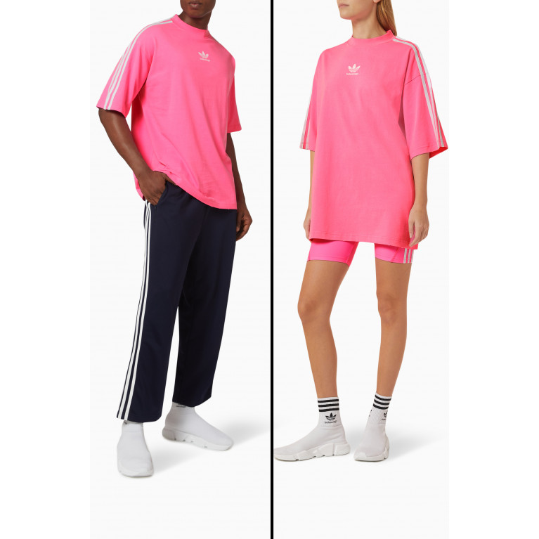Balenciaga - x Adidas Medium Fit T-shirt in Vintage Cotton Jersey