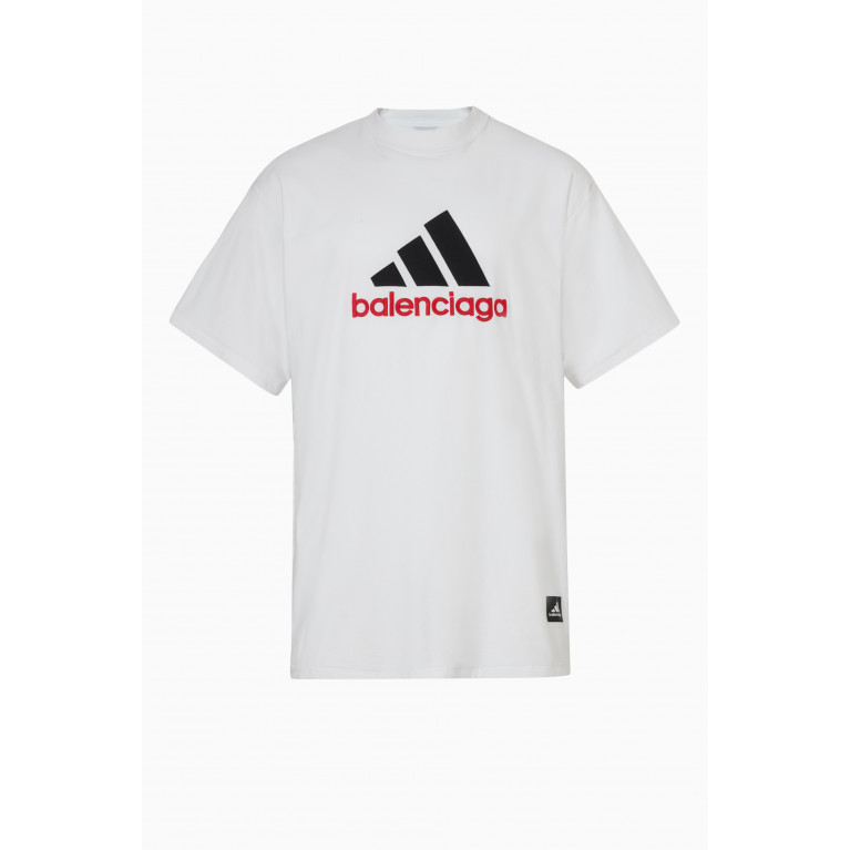 Balenciaga - x Adidas Logo T-shirt in Cotton Jersey