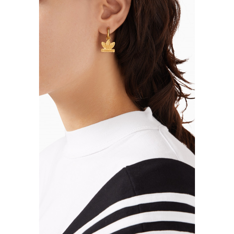 Balenciaga - x Adidas Trefoil Drop Earrings in Recycled Sterling Silver