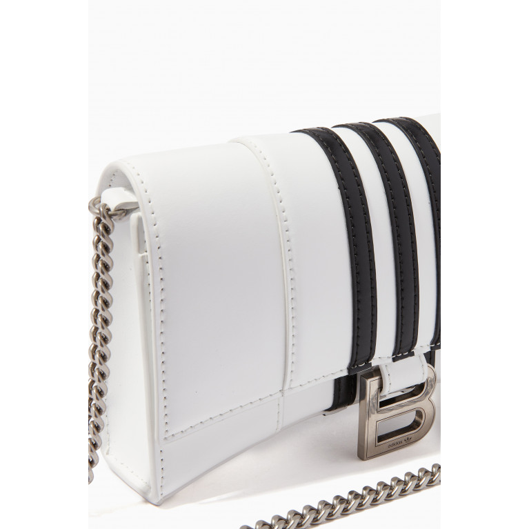 Balenciaga - x adidas Hourglass Wallet in Shiny Box Calfskin