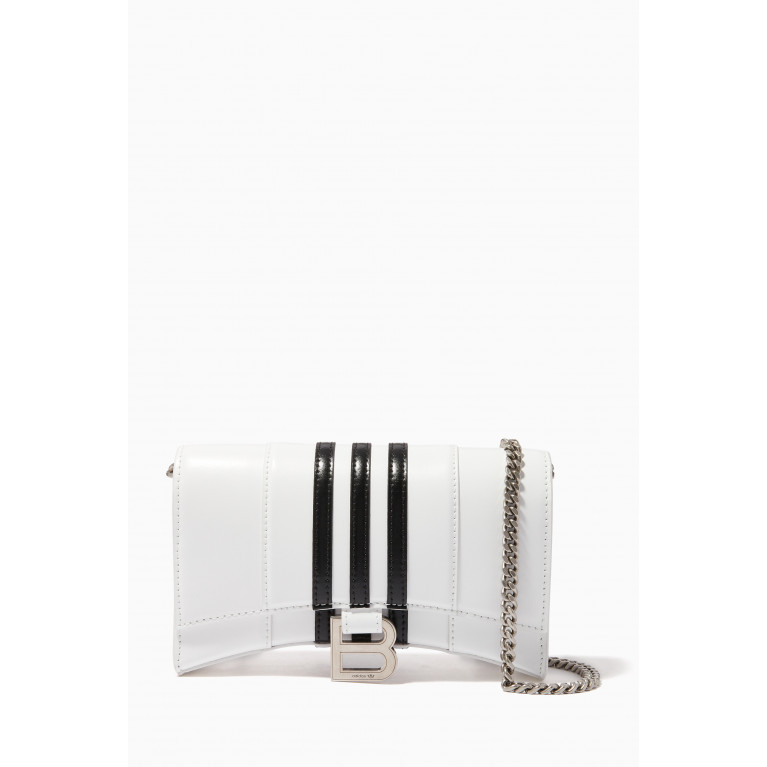 Balenciaga - x adidas Hourglass Wallet in Shiny Box Calfskin