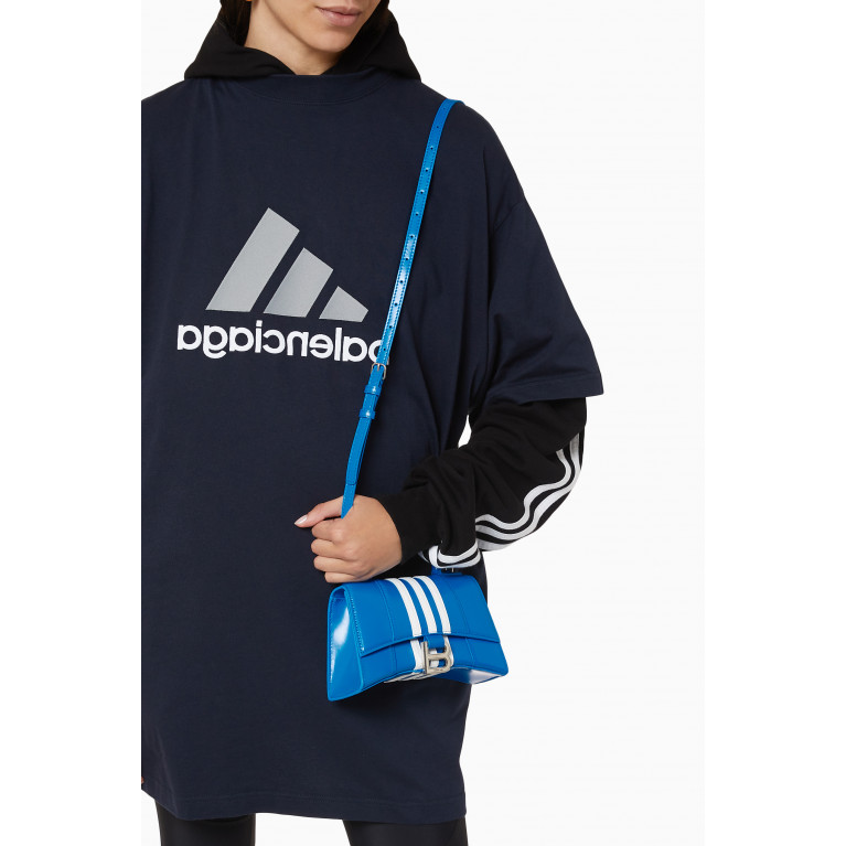 Balenciaga - x adidas Hourglass XS Top Handle Bag in Shiny Box Calfskin