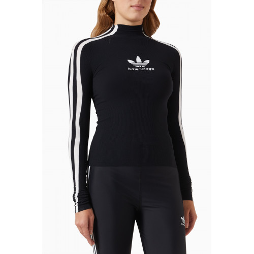 Balenciaga - x Adidas Athletic High-neck Top in Viscose-knit