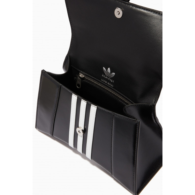 Balenciaga - x adidas Hourglass Small Top Handle Bag in Shiny Box Calfskin
