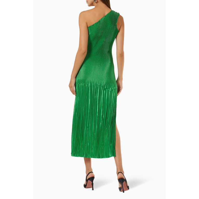 L'idee - Soiree Gigi One-shoulder Midi Dress Green