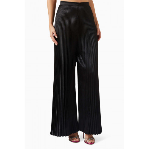 L'idee - Bisous Pleated Pants Black