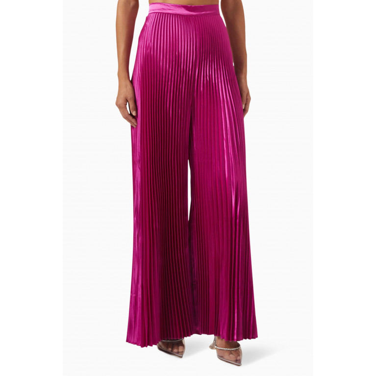 L'idee - Bisous Pleated Pants Purple