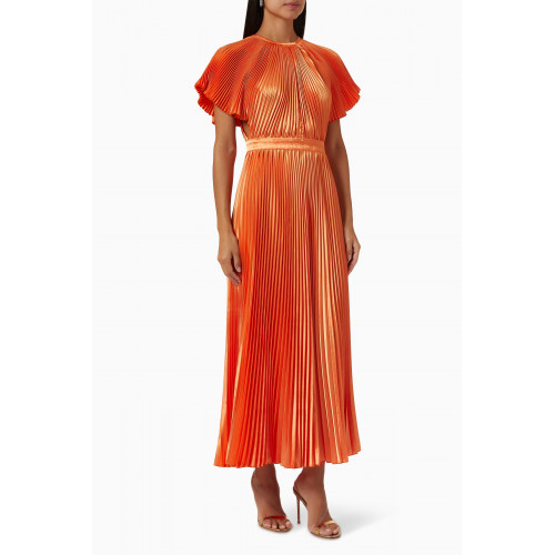 L'idee - Orchestra Midi Dress Orange