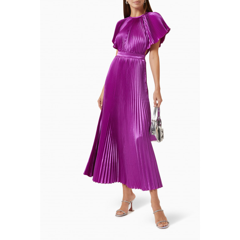 L'idee - Orchestra Midi Dress Purple