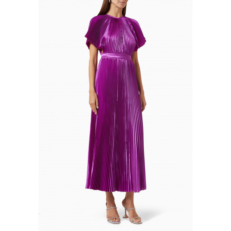 L'idee - Orchestra Midi Dress Purple