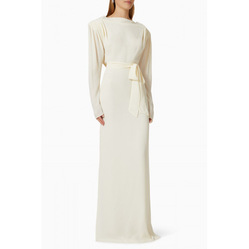 Museum of Fine Clothing - Cowl Back Gown in Silk-crepe