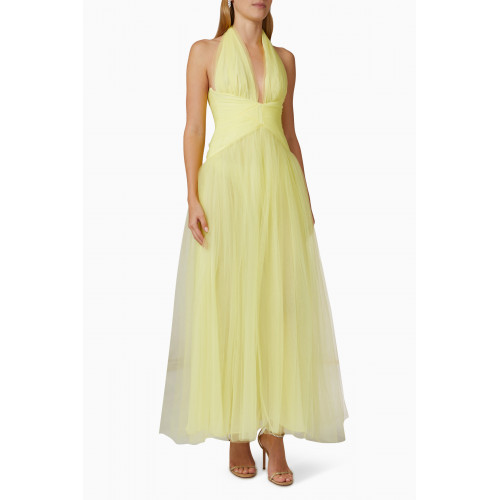 Museum of Fine Clothing - Halterneck Maxi Dress in Tulle