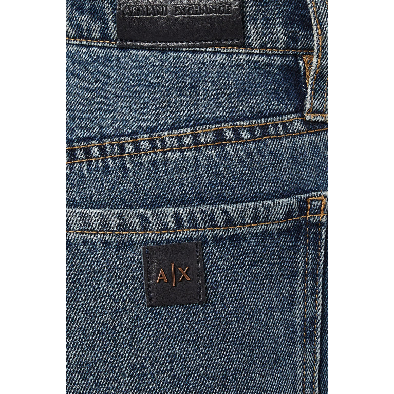 Armani Exchange - Carrot-fit AX Logo Jeans in Denim