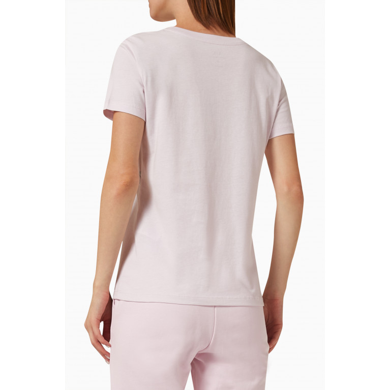 Armani Exchange - AE Password Logo T-shirt in Cotton Pink