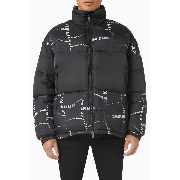 Armani Exchange - Puffer Jacket in Nylon Black