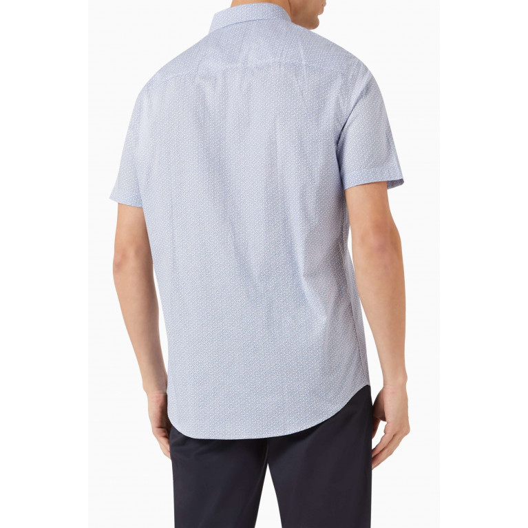 Armani Exchange - Optical Print Shirt in Cotton