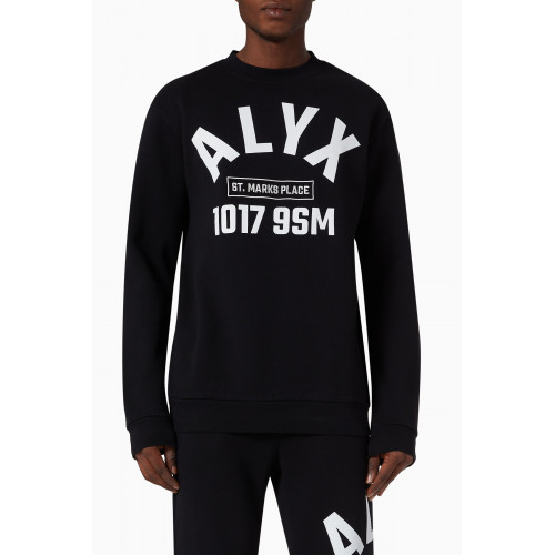 1017 ALYX 9SM - Arch Logo Sweatshirt in Cotton Jersey