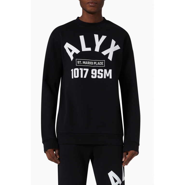1017 ALYX 9SM - Arch Logo Sweatshirt in Cotton Jersey