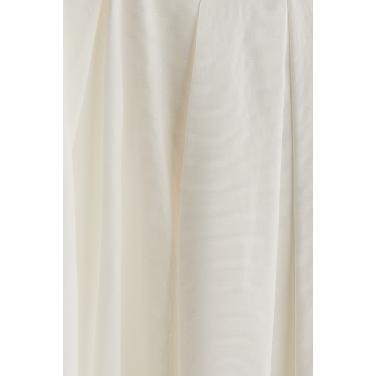 Staud - Prunella Detachable Cape Midi Skirt in Crepe White