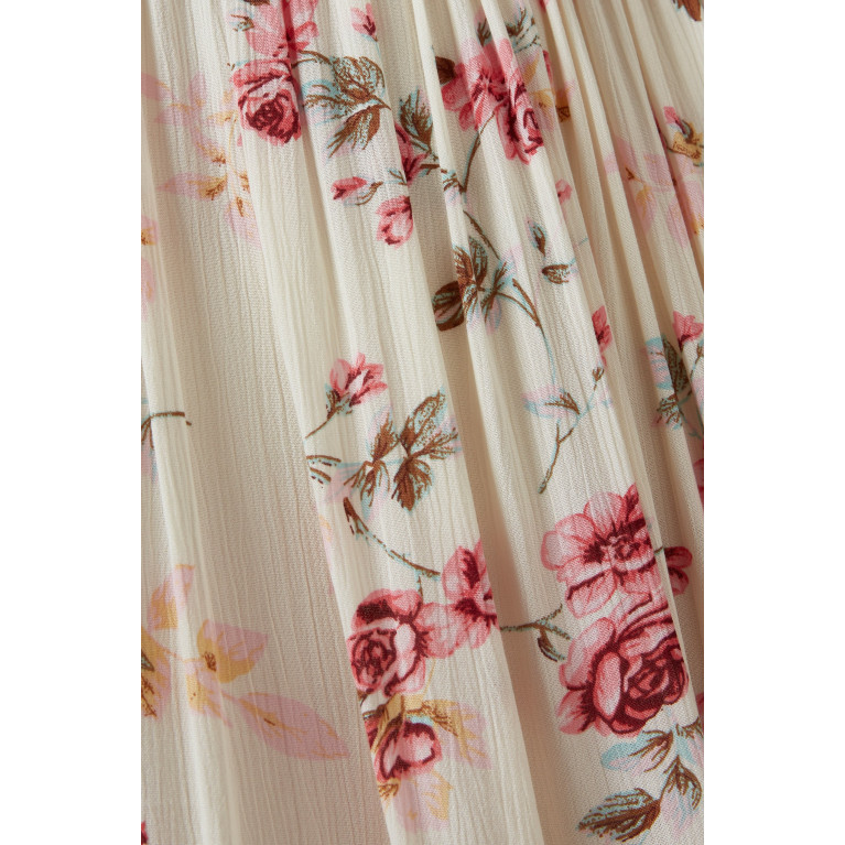 Miskaa - Floral Midi Dress in Cotton Blend