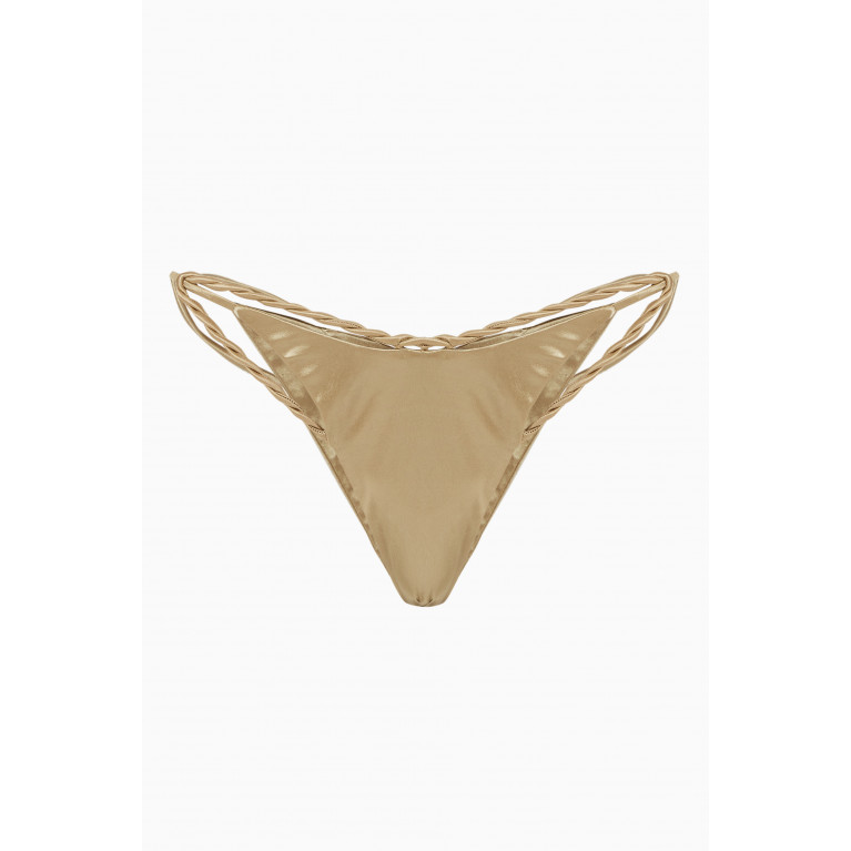Isa Boulder - Tightchain Bikini Briefs Gold