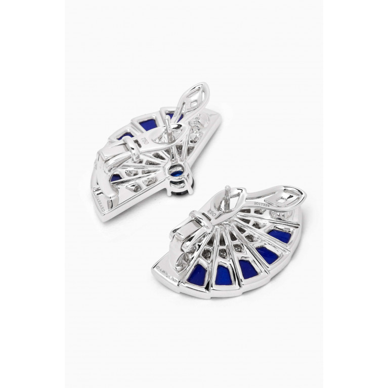 Garrard - Fanfare Symphony Sapphire & Diamond Earrings in 18kt White Gold