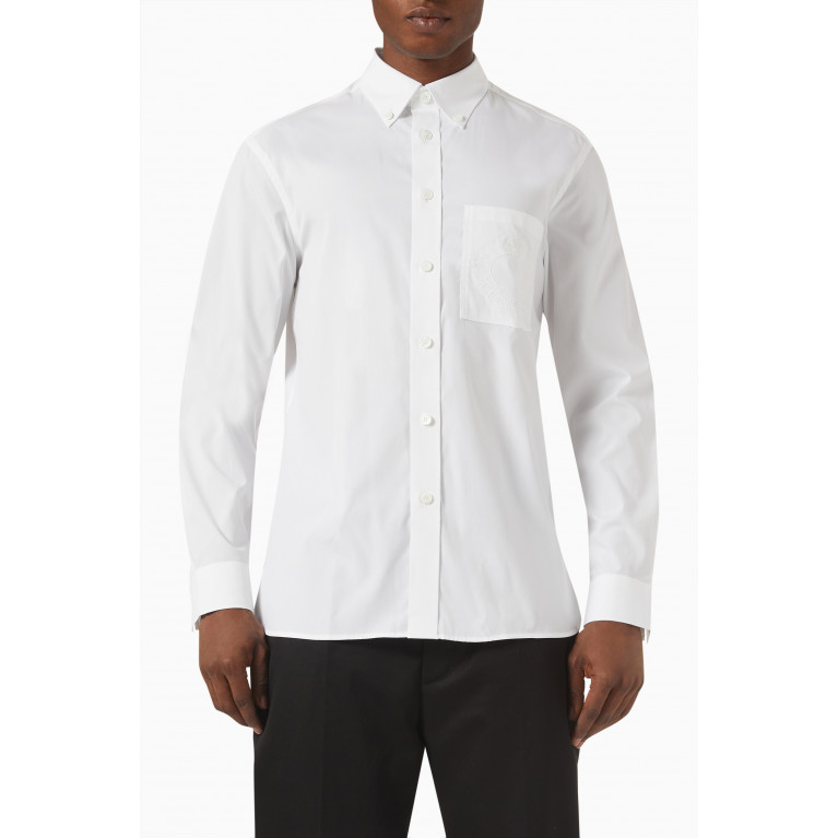 Burberry - Chapling Embroidered-logo Shirt in Cotton-poplin