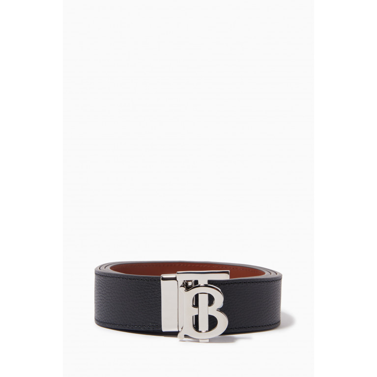 Burberry - Reversible Monogram Belt in Leather