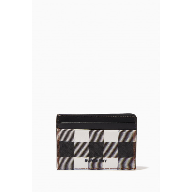 Burberry - Card Case in Check E-canvas & Leather