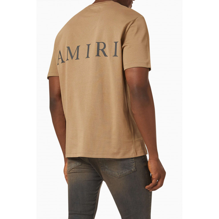 Amiri - MA Logo T-shirt in Cotton Jersey Neutral