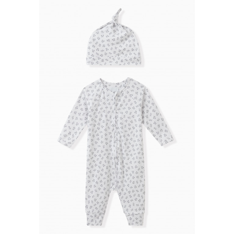 Burberry - Mini Bear Sleepsuit Set in Cotton