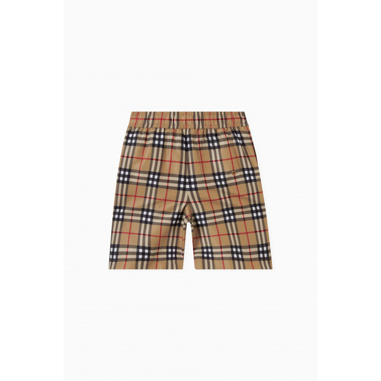 Burberry - Checked Swim Shorts in Polyester